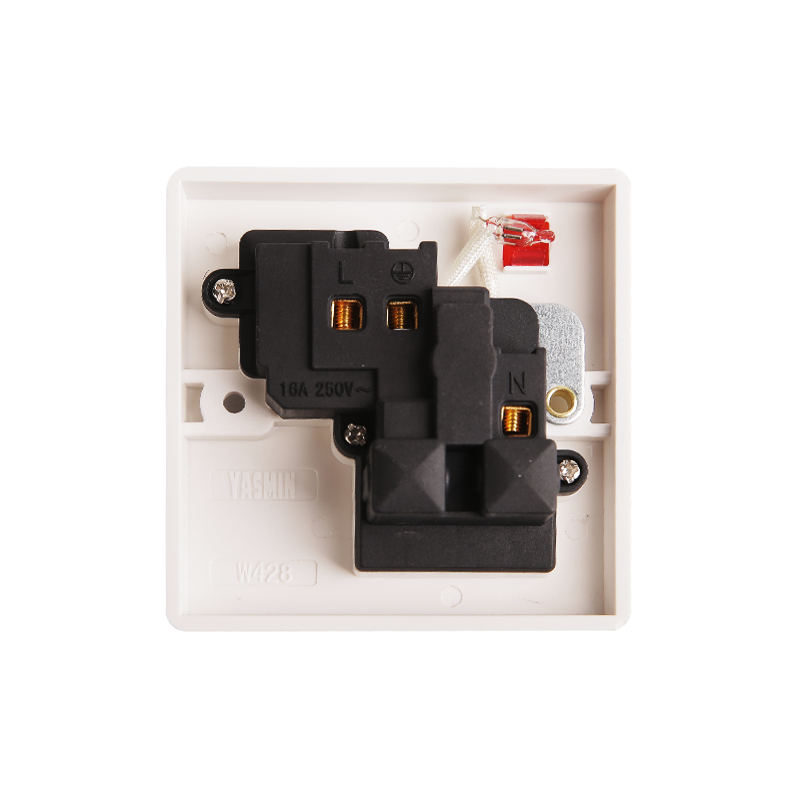 16A 1 Gang Multi-Fungsi Bakelite Switched Socket Tiang Tunggal dengan Neon Hk6116WN-UN