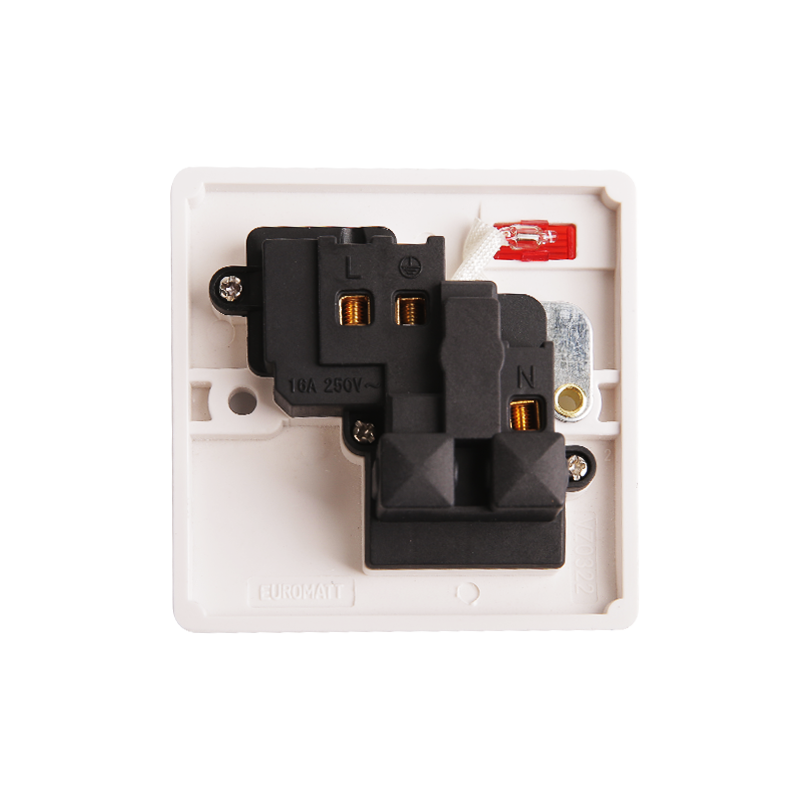 16A 1 Gang Bakelite Switched Multi-Function Socket Single Pole dengan Neon HK6116VN-UN